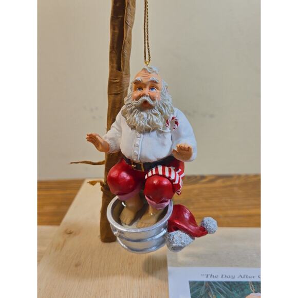 THE DAY AFTER CHRISTMAS Ashton Drake Santa Heirloom Christmas Ornament - Picture 1 of 5